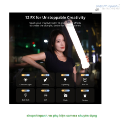 thumbnail Ulanzi UA20 đèn ống dạng túi khí Bi-color 20W có nam châm hít - 6